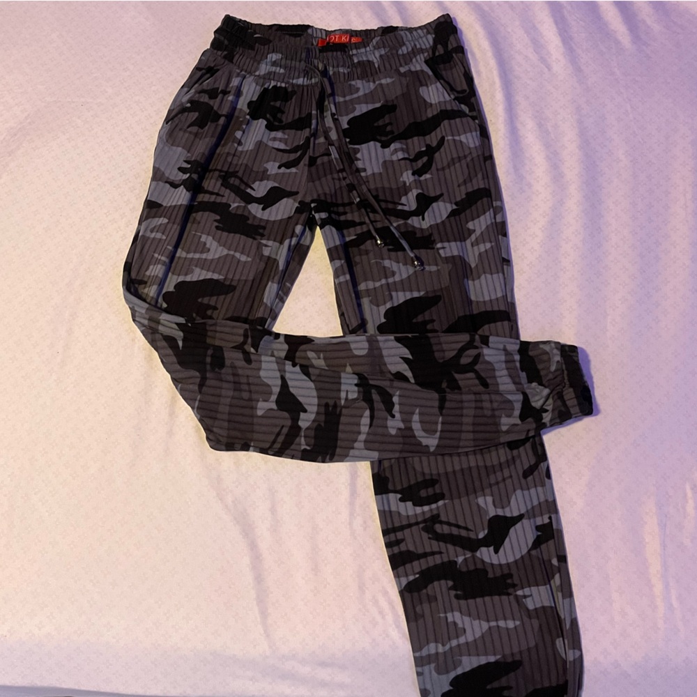 Black Grey And Blue-Grey Camo SweatPants